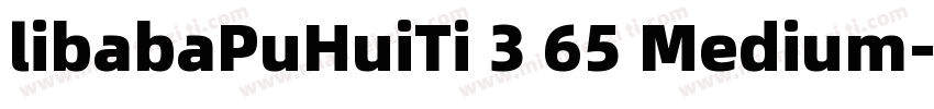 libabaPuHuiTi 3 65 Medium字体转换